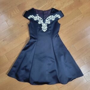 Vintage 90s Jessica McClintock Dress Girls Sz 14 Blue Fairy Cottagecore